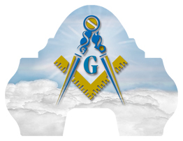 DARAY-L-370-BL Masonic Lodge Clouds Blue